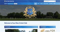 Desktop Screenshot of fourelmscricketclub.co.uk